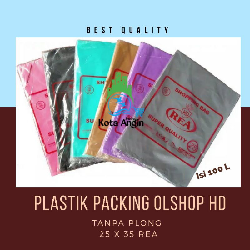 Plastik Packing Olshop REA HD tanpa plong 25cm x 35cm