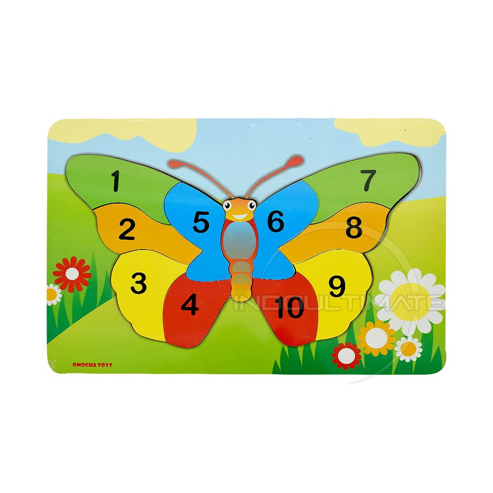 Mainan Puzzle Edukasi Anak Label SNI Mainan Edukatif Anak Mainan Puzzle Kayu Gambar Hewan TO-A13