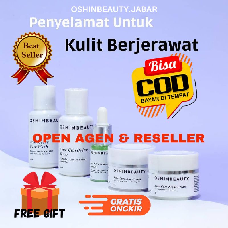 (DIST/READY STOK) ORIGINAL BPOM OSHIN BEAUTY PAKET ACNE BASIC & KOMPLIT