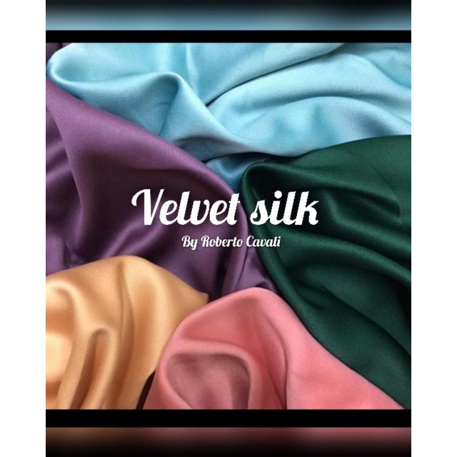 VALENTINO VELVET, bahan silk halus. Velvet silk, velvet roberto cavali