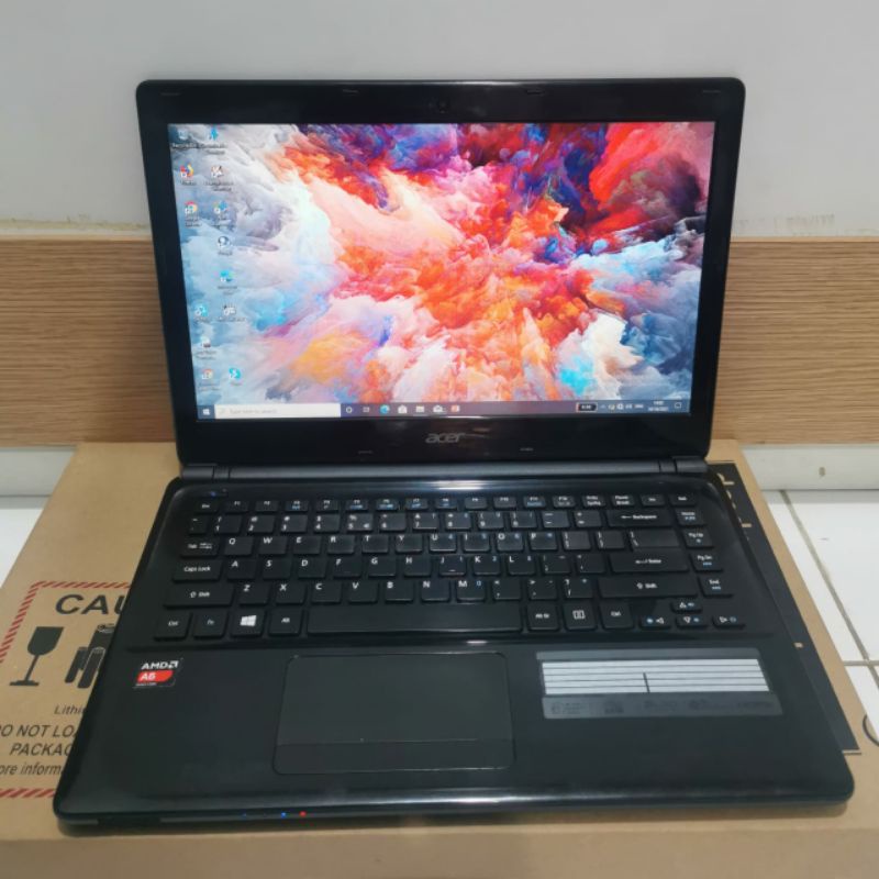 Laptop Acer Aspire E1-432 Amd A6 - 5200 Ram 4GB HDD 500GB Amd Radeon HD 8400/R3 Windows 10 Layar 14 inch