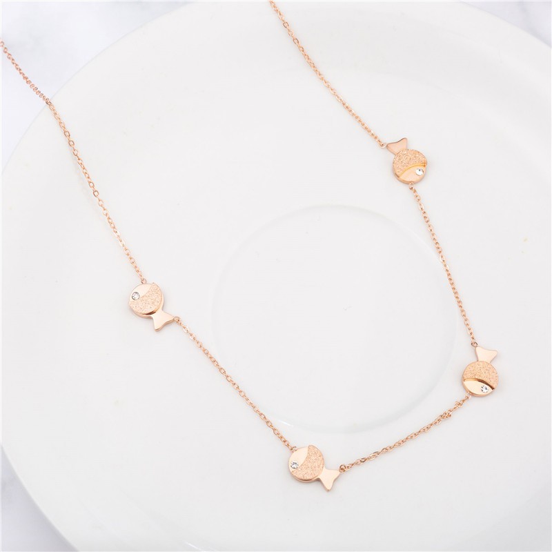 [New] Kalung fashion aksesoris titanium mini korea hadiah wanita cewek 316L anti karat KK072