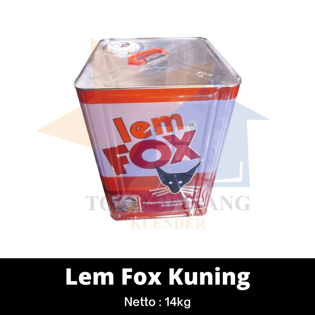 Lem Fox Kuning Blek 14kg/Blek