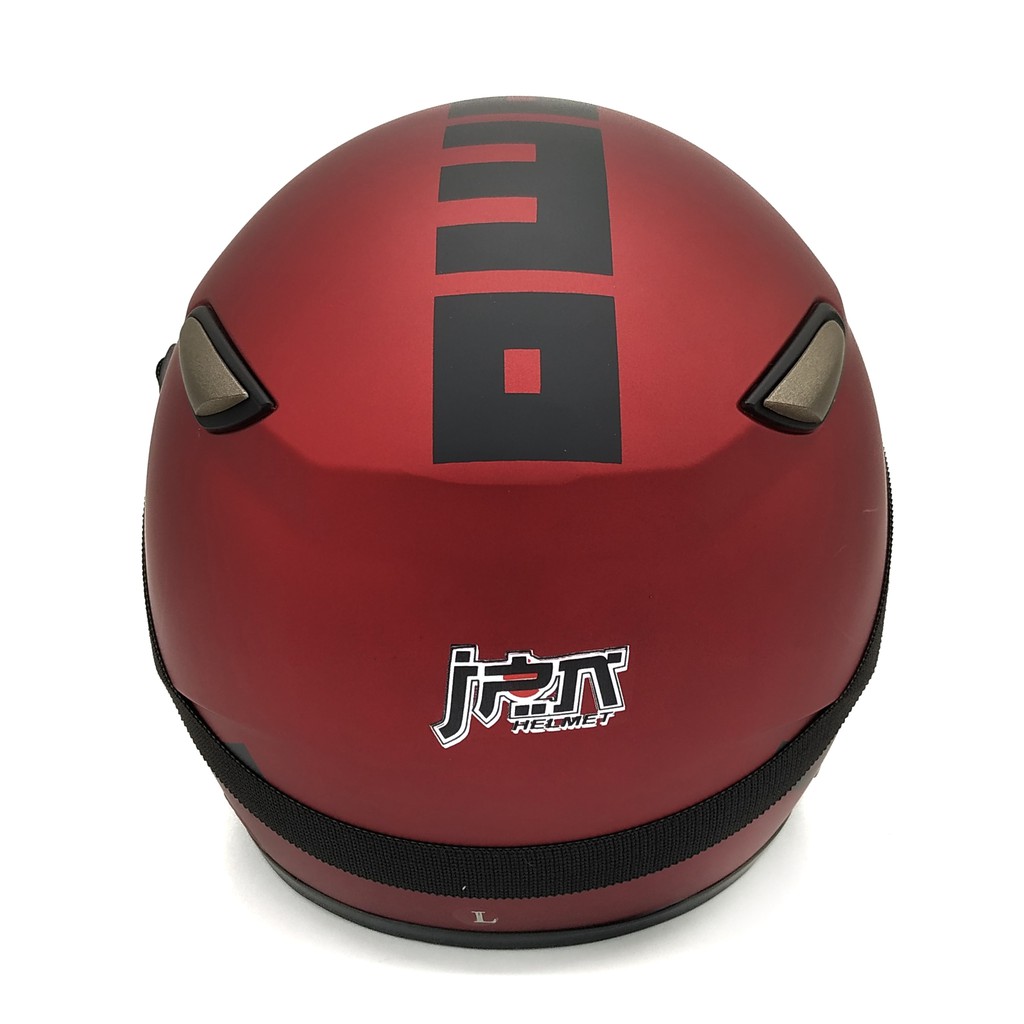 Helm JPN MOMO Retro Red Doff + Goggle One (Bogo / Vespa / Classic / Klasik)