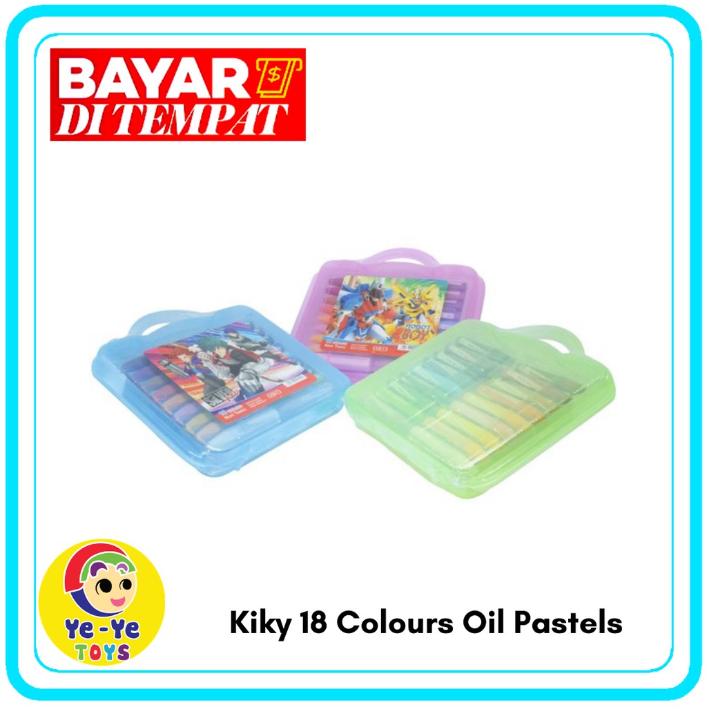 

Crayon Kiky 18 Oil Pastels Non Toxic murah