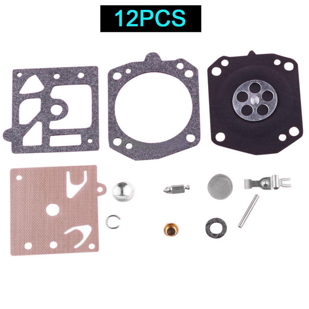 Top 12pcs Carburator Carb K22-HDA Trimmer Walbro Echo Chainsaw Gasket