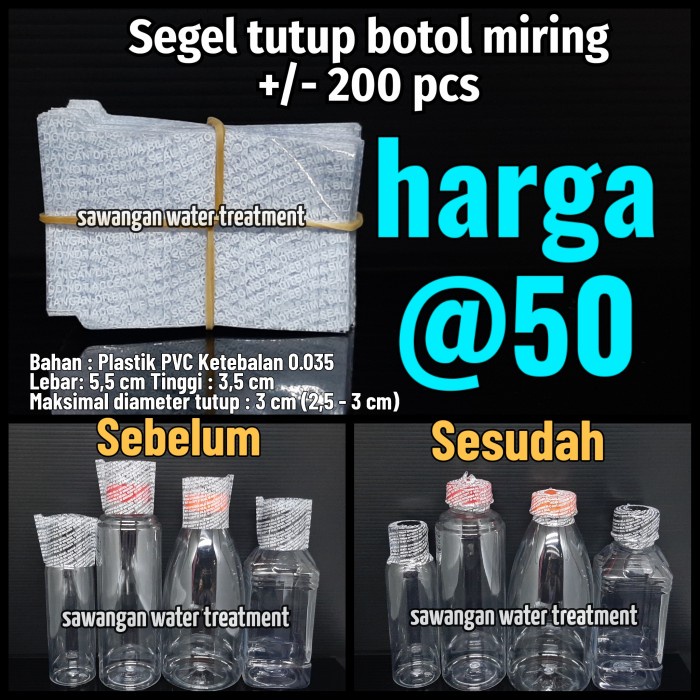 SEGEL PLASTIK TUTUP BOTOL / SHRINK TUTUP BOTOL FREE ONGKIR