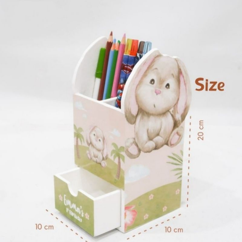 

BRUSH HOLDER CUSTOM POLA Pencil Case Laci KOTAK PENSIL KAYU