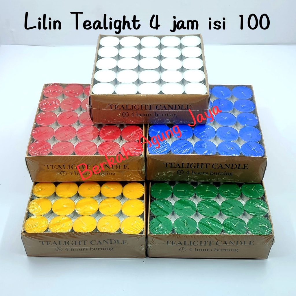 Lilin Tealight / Lilin Aromaterapi 4 jam isi 100 Pcs