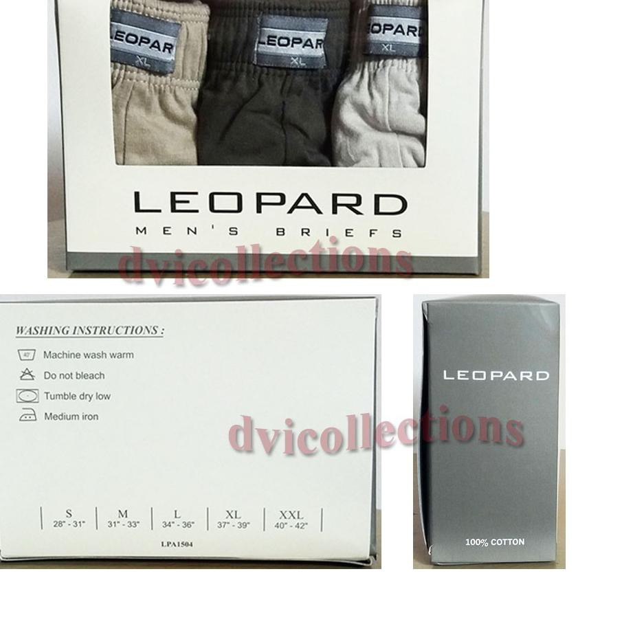 ☇ [CD Pria Merk Leopard] Celana Dalam Katun Pria Dewasa Isi 3pcs ✹