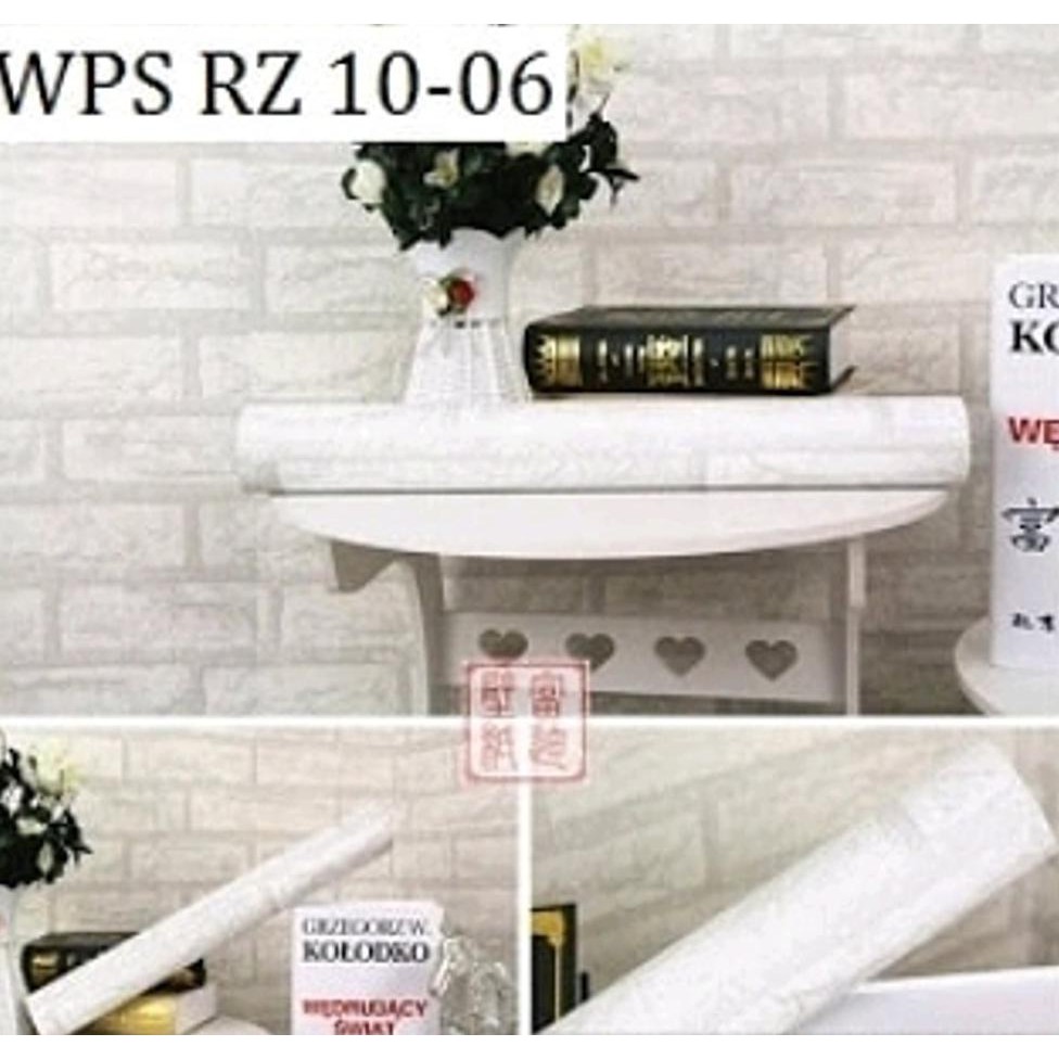 TERLARIS  Wallpaper Dinding Sticker Bata Putih Bata Merah Bata Rambat Bata Orange Bata Abu TERBARU