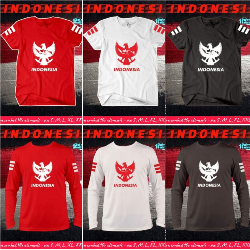 kaos seri Indonesia Merah Putih Garuda B