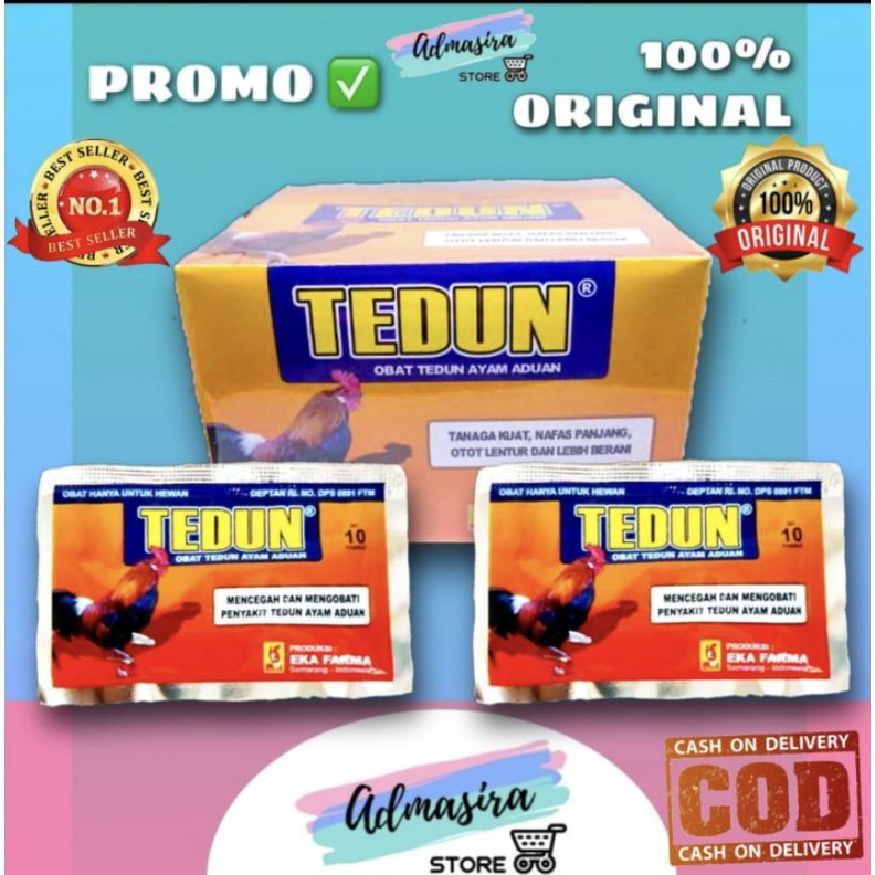 TEDUN Ayam Aduan 10 Kapsul obat ayam aduan menguatkan otot nafas panjang otot lentur ayam bangkok ja