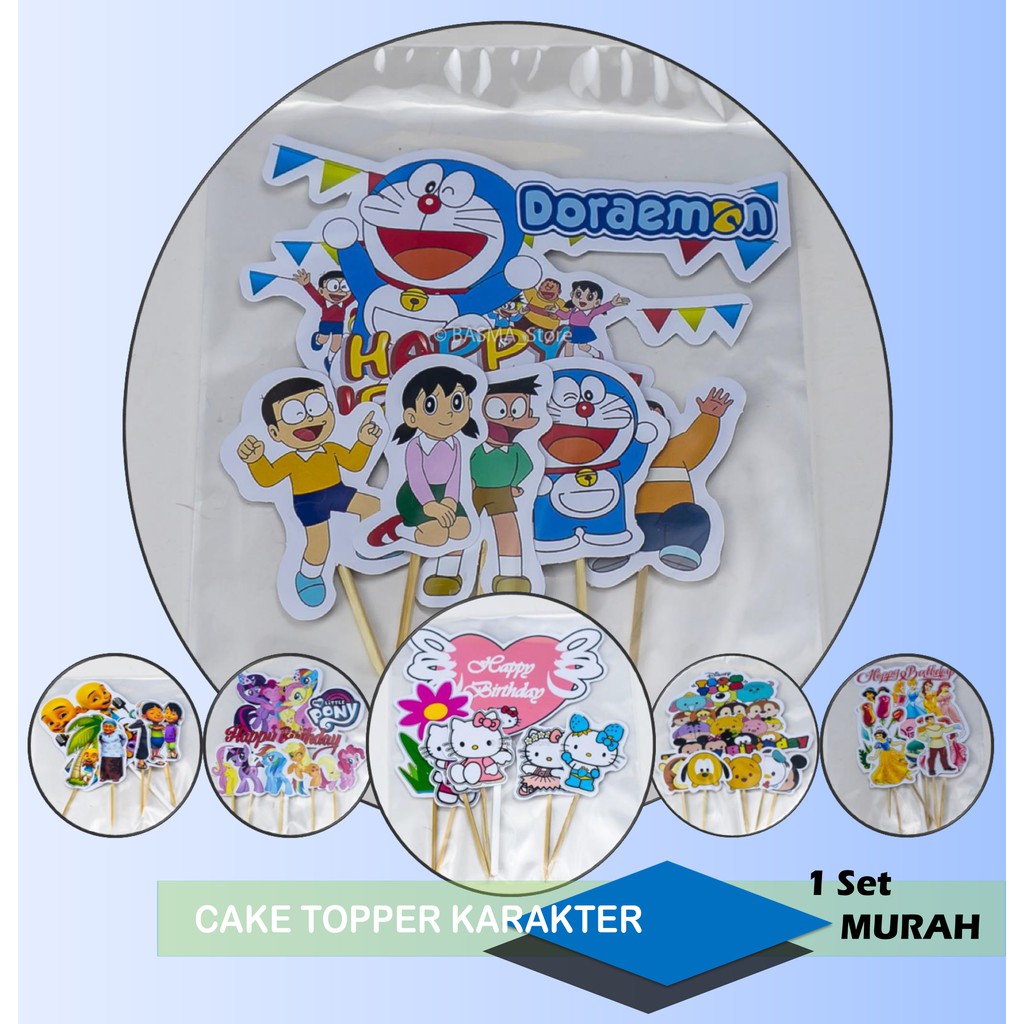 Jual 1 Set I Cake Topper I Happy Birthday Karakter I Murah | Shopee