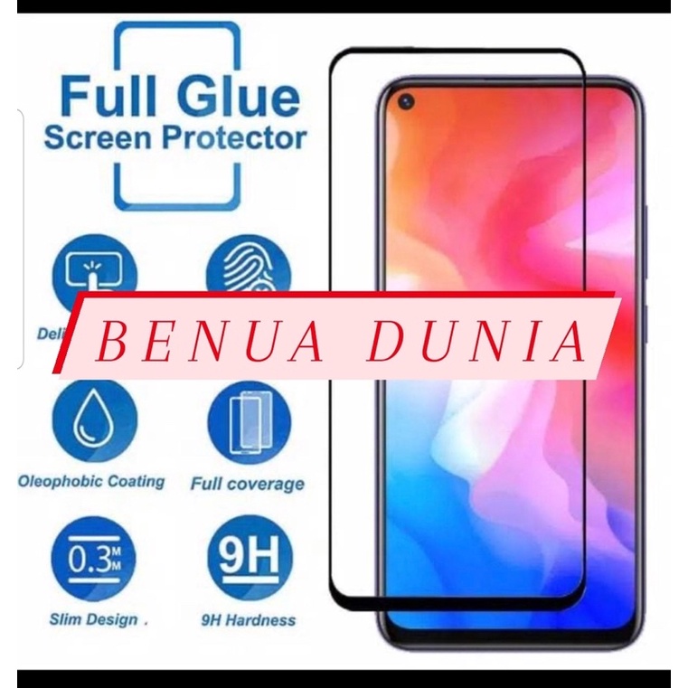 TEMPERED FULL REALME U1,REALME U2,REALME C1,REALME C2,REALME C3,REALME C11 FULL LEM