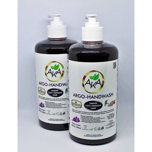 AKA PREMIUM ARGO-HANDWASH | SABUN CUCI TANGAN CAIR 500ml BOTOL POMPA