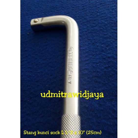 gagang socket L 1/2&quot; inc kunci offset handle socket sock spanner TEKIRO stang kunci sock L panjang