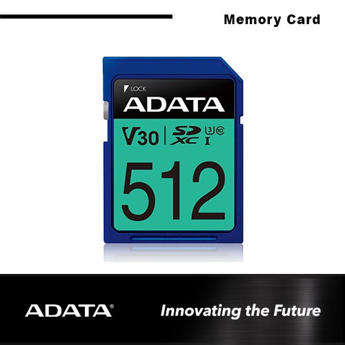 ADATA Premier Pro SDXC/SDHC UHS-I U3 (V30S) 512GB - SD CARD TOSCA