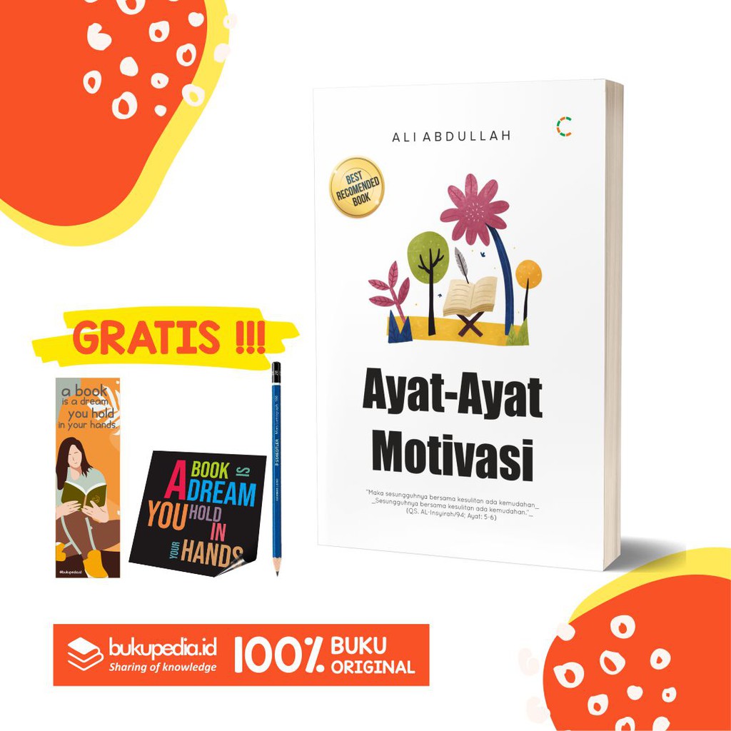 

BUKU AYAT-AYAT MOTIVASI - C KLIK EDIA - BONUS PENSIL 2B, BOOKMARK, STIKER