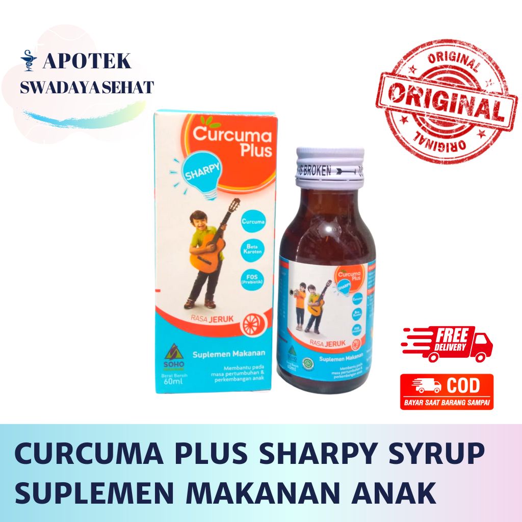 CURCUMA PLUS SHARPY SYRUP 60ML RASA JERUK