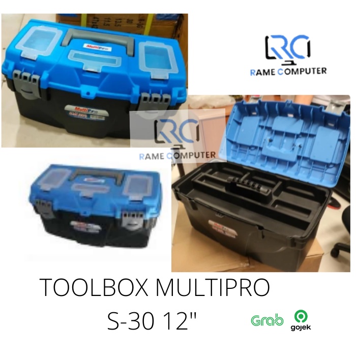 MULTIPRO TOOL BOX 12 Inch 30 X 13 X 13 CM KOTAK PERKAKAS TUKANG 12&quot;