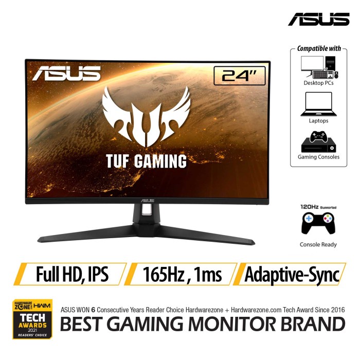 Asus TUF VG249Q1A 24&quot; FHD 165Hz IPS MONITOR GAMING ASUS VG 249Q1A