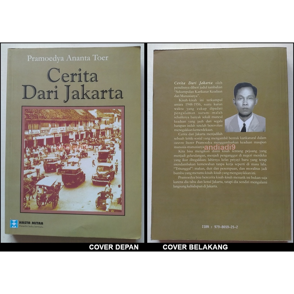 CERITA DARI JAKARTA PRAMOEDYA ANANTA TOER ORIGINAL