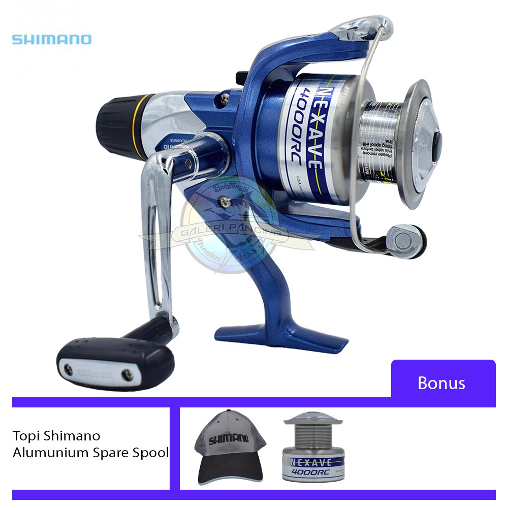 Reel Shimano Nexave 4000 RC - Bonus Topi Shimano