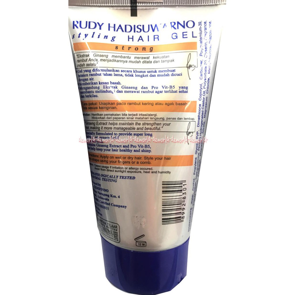 Rudy Hadisuwarno Styling Gel Strong Look Wet Look Gel Rambut Pria Rudi