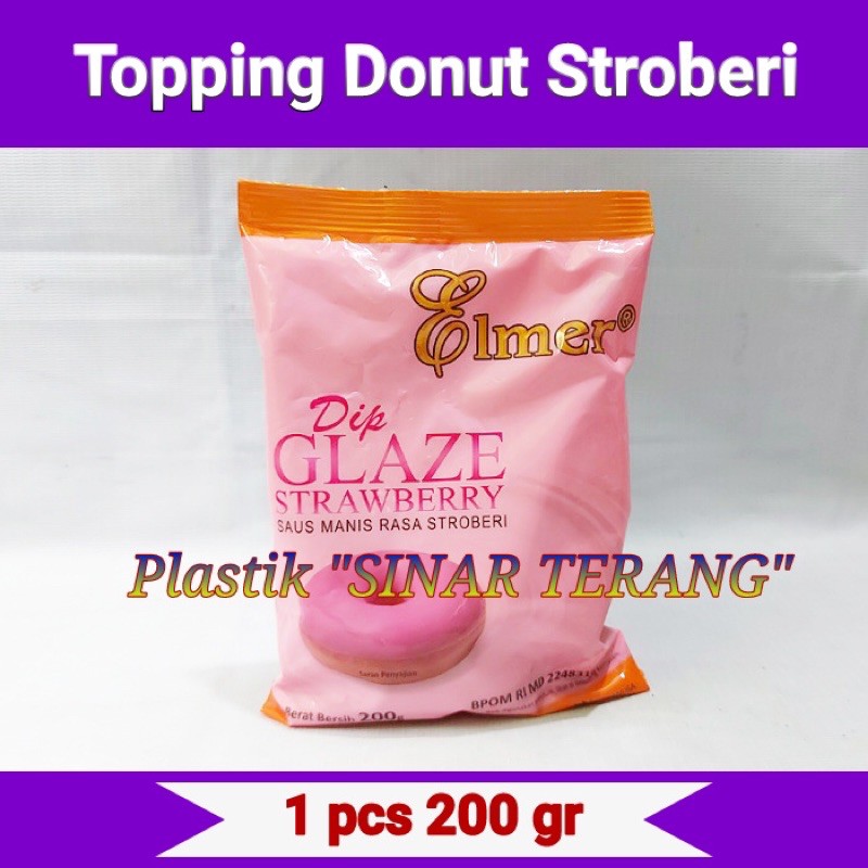 

Glaze Topping Donut Strawberry 200 gr