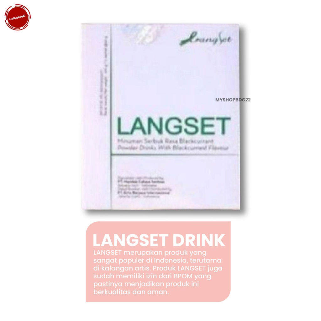 Langset Drink / Minuman Pelangsing Herbal / Pelangsing Herbal