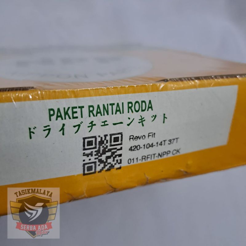 GEAR SET REVO FIT 420-104- 14T 37T NPP PAKET RANTAI RODA