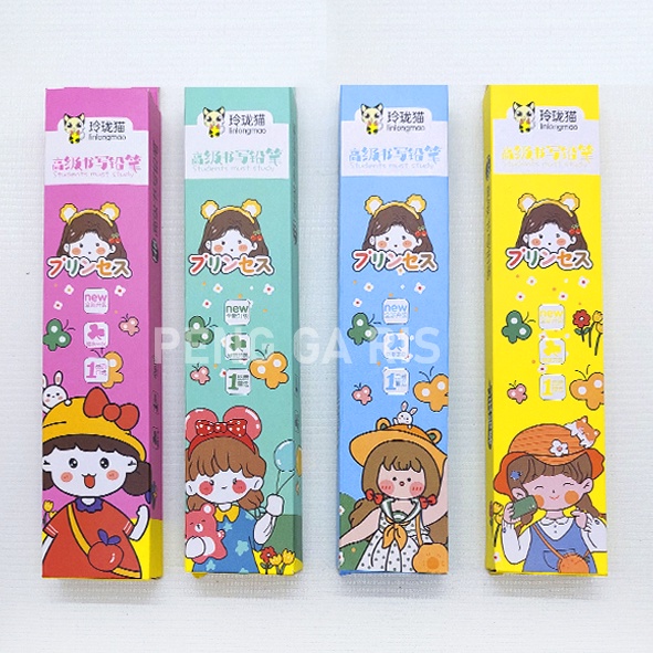 

Pensil Girly HB Penghapus 1 Pack isi 10