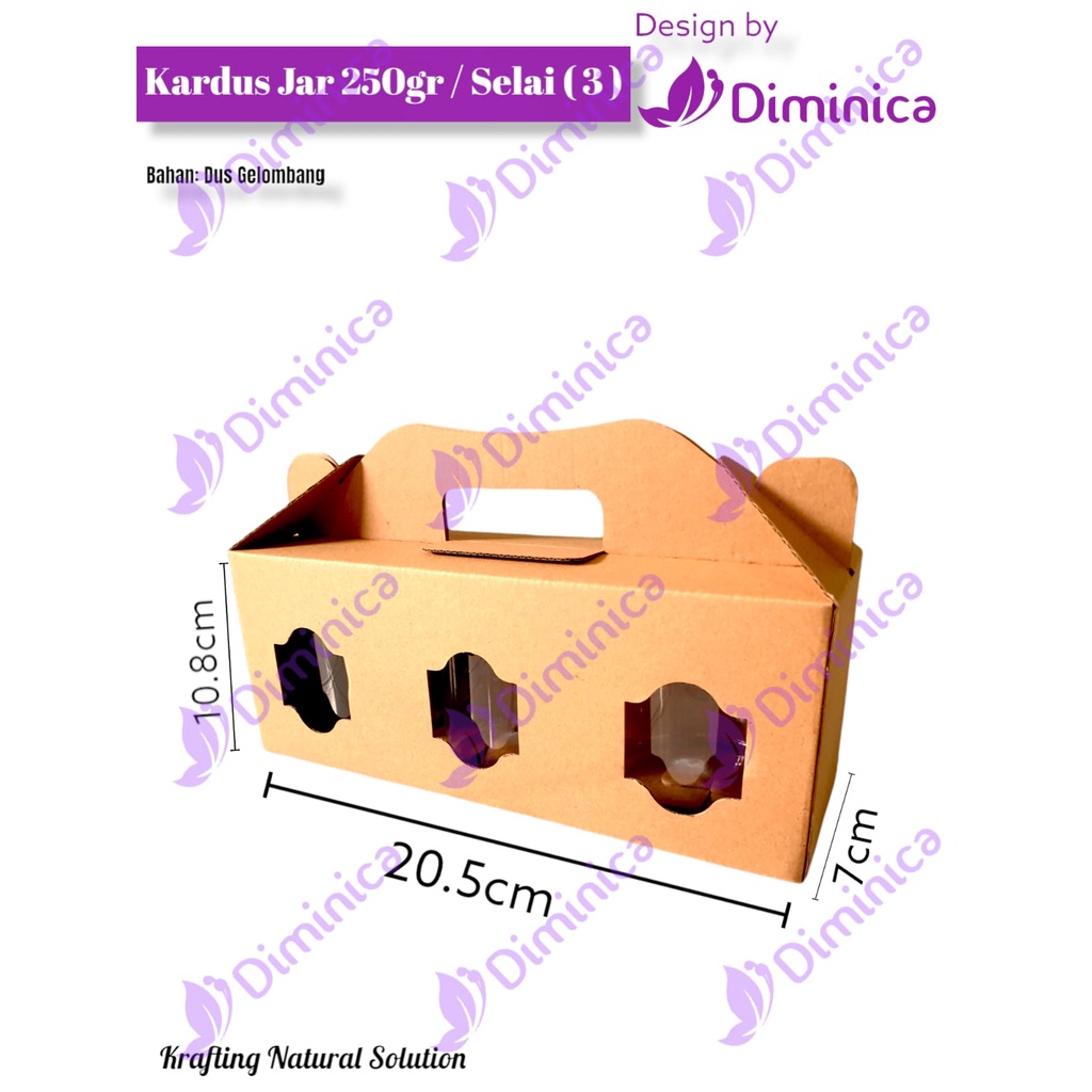 

Kardus Kemasan Toples Selai 250grm/Box Hampers Jar 250grm/Dus Hampers Jar 250grm Selai