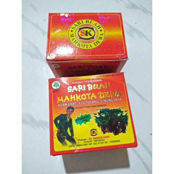 COD Kapsul Asam Urat Sari Buah Mahkota Dewa Original/Terbaru Mengobati Juga Flu Tulang dan Cikunguny