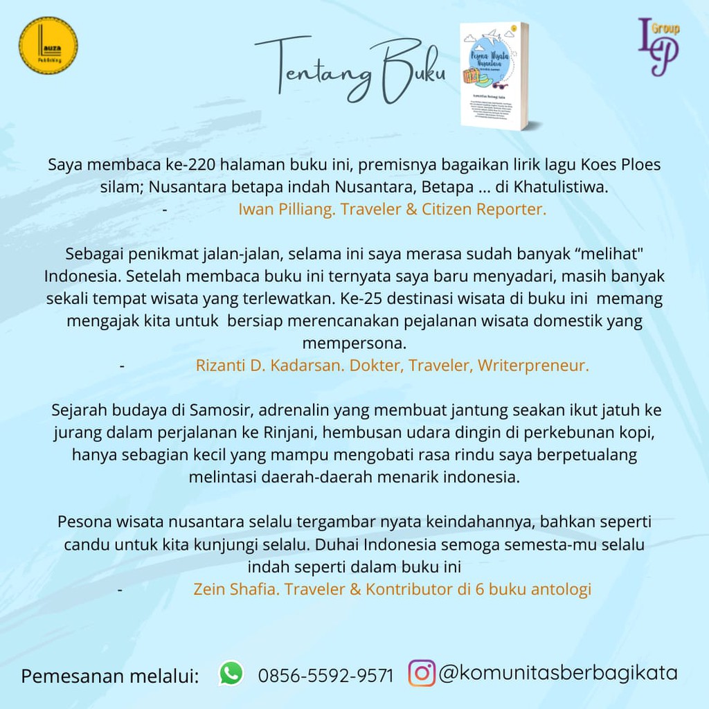 Buku Non Fiksi I Buku Travel : Pesona Wisata Incredible Journeys-1