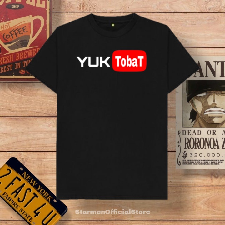 Kaos Distro Unisex YUK TOBAT Katun Combed 30s / sablon polyflex /polyflex premium / Pakaian Pria Wanita Atasan Cowok Cewek /kaos kekinian / kaos viral / tshirt tumbrl tee basic /SIZE M , L , XL , XXL / kaus oblong oversize kaos murah best seller ready