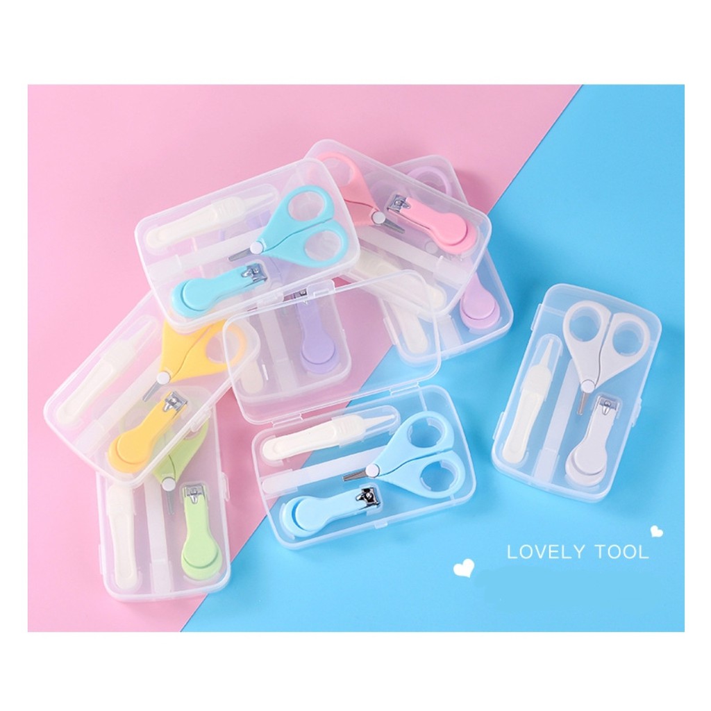 (pimenova) baby nail manicure set manicure bayi gunting kuku set bayi clipper set asah kuku bayi