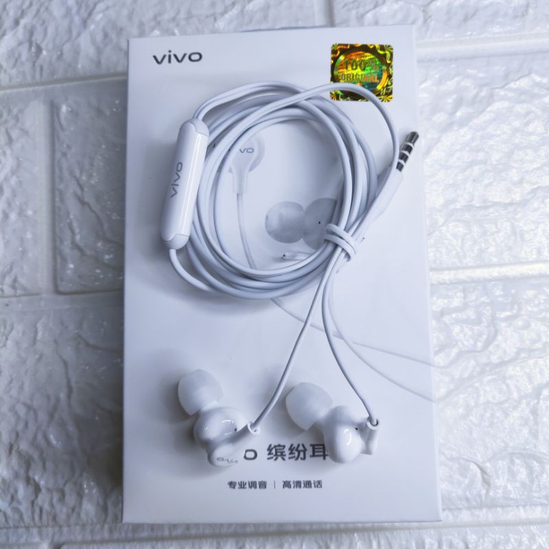 [New] Headset Vivo Original 100% Jack 3.5mm