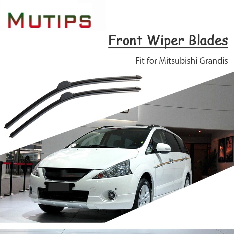 1 Set Karet Wiper Kaca Depan Mobil Untuk Mitsubishi Grandis 2011 2010 2009 2008-2004