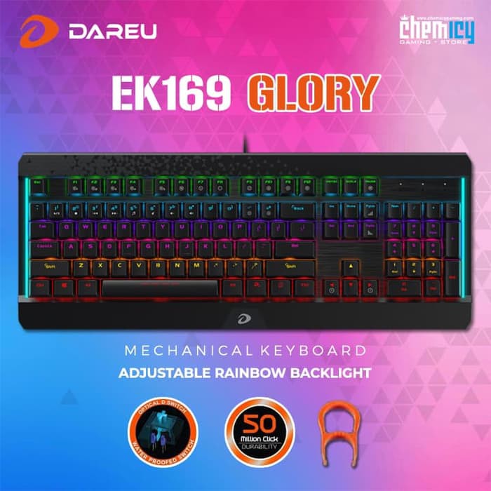 Dareu EK169 Glory Fullsize Rainbow Mechanical Gaming Keyboard