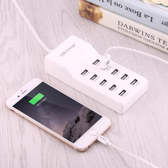 Charger 10 USB Ports multiports Charger samsung xiaomi apple 2.4a 2.1a