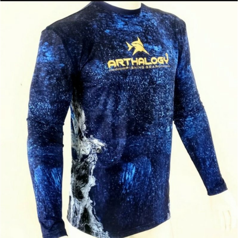 Baju Jersey Arthalogy fishing gear anti UV UPF30 - BlueGold