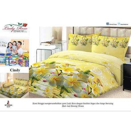 Sprei / spre / sprey / sprai Lady Rose 180 x 200 x 20 cm Motif Cindy