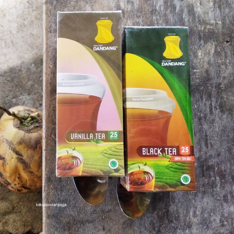 Jual Teh Celup Cap Dandang Black Tea & Vanilla Tea/Teh Hitam & Teh Vanila Shopee Indonesia