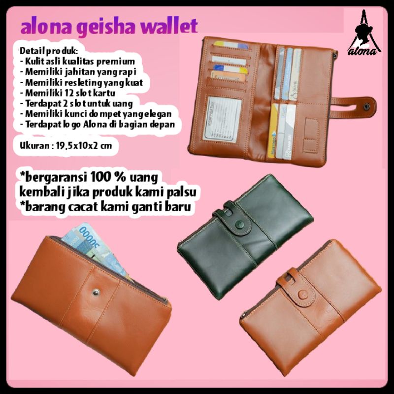 DOMPET KULIT WANITA ALONA GEISHA WALLET

