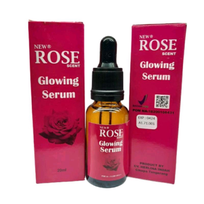 Glowing Serum Rose Bpom original