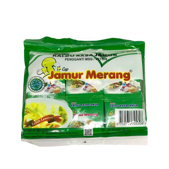 Kaldu Jamur Merang Alami Non MSG Kemasan Pack (30 Sachet