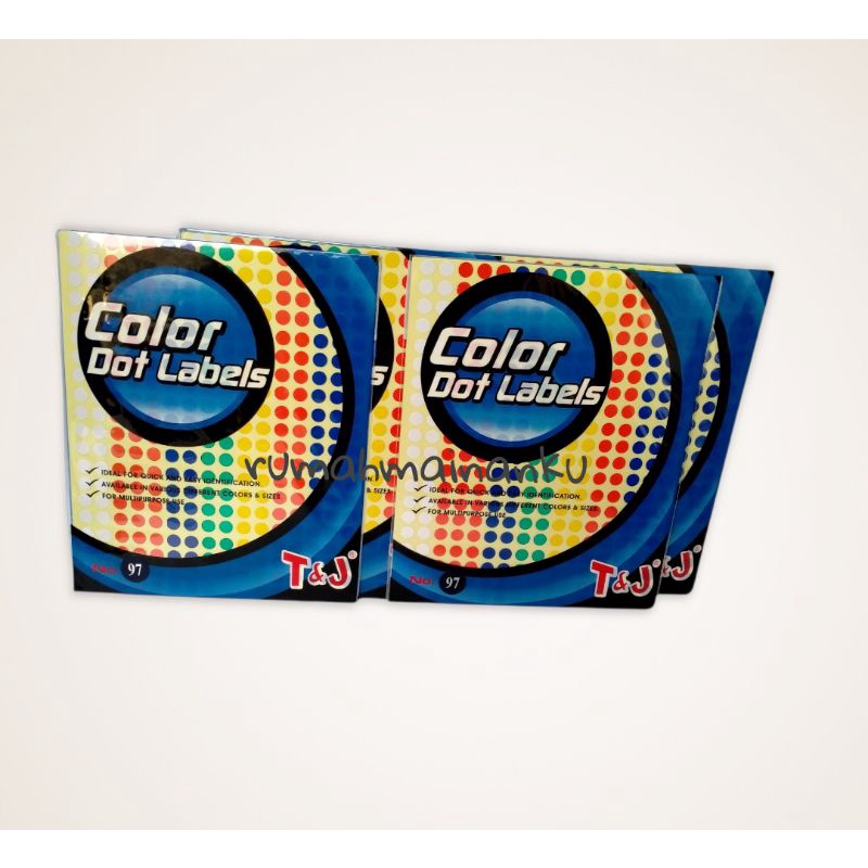 

stiker bulat warna/stiker dot/stiker mainan/stiker bulat