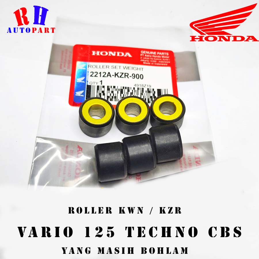 Roller Weight Set Vario 125 Fi / Roller vario 125 CBS / Roller vario 125 techno cbs / Roller set vario 125 old bohlam / roller set Vario 125 non led / roller KWN Roller KZR